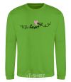 Sweatshirt Take me to your heart girl orchid-green фото