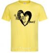 Мужская футболка My heart is yours Лимонный фото
