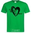 Мужская футболка My heart is yours Зеленый фото