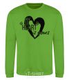 Sweatshirt My heart is yours orchid-green фото