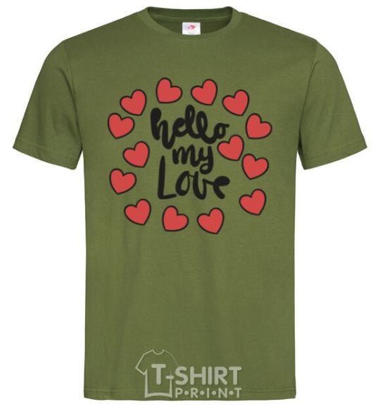 Men's T-Shirt Hello my love millennial-khaki фото
