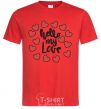 Men's T-Shirt Hello my love red фото