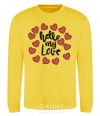 Sweatshirt Hello my love yellow фото