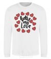 Sweatshirt Hello my love White фото