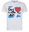 Men's T-Shirt Love is in the air White фото
