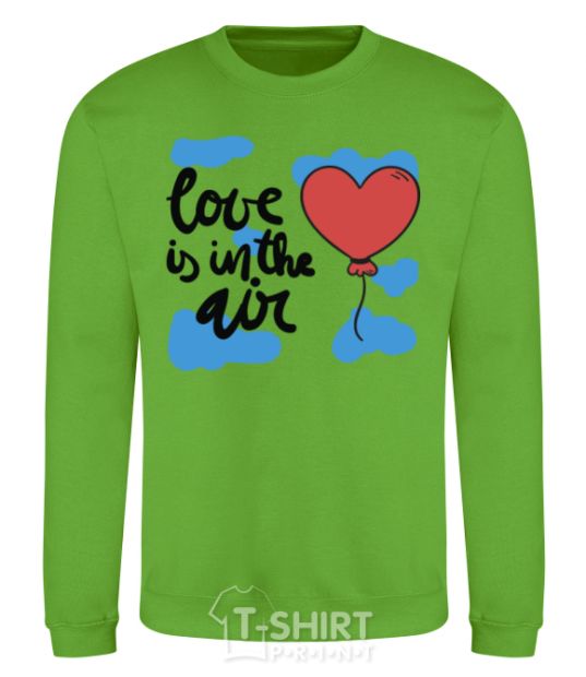 Sweatshirt Love is in the air orchid-green фото
