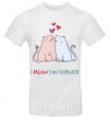 Men's T-Shirt I meow you forever White фото