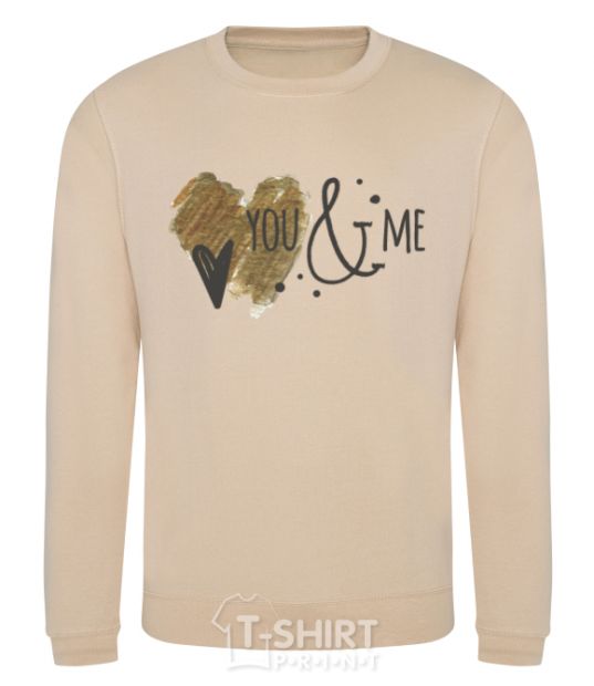 Sweatshirt You and me sand фото