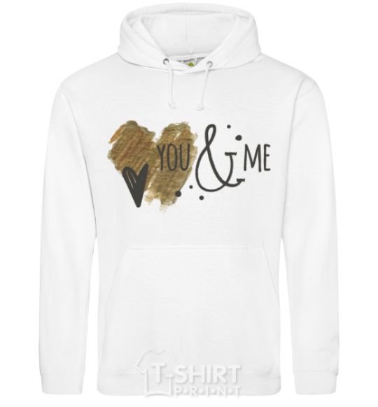 Men`s hoodie You and me White фото