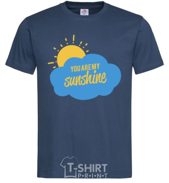 Men's T-Shirt You are my sunshine version 2 navy-blue фото