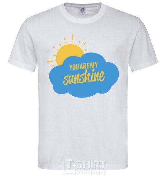 Men's T-Shirt You are my sunshine version 2 White фото