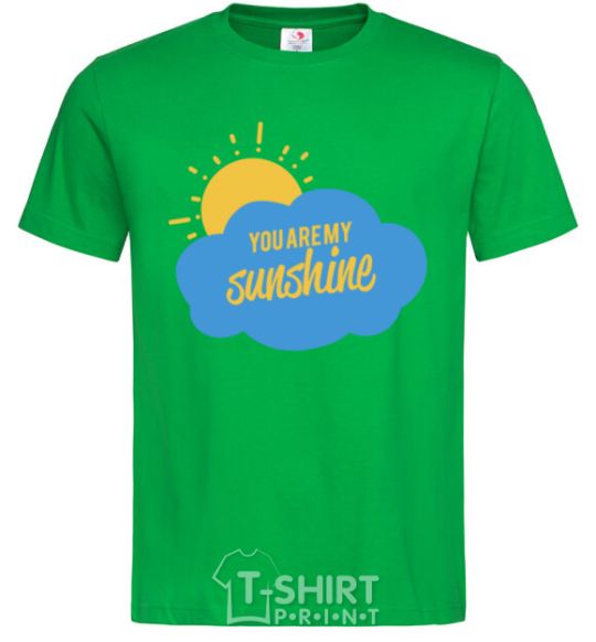 Мужская футболка You are my sunshine version 2 Зеленый фото