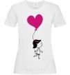 Women's T-shirt Ballon heart she White фото