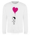 Sweatshirt Ballon heart he White фото