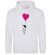 Men`s hoodie Ballon heart he sport-grey фото