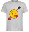 Men's T-Shirt Smile kiss grey фото