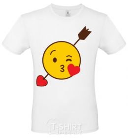 Мужская футболка Smile kiss Белый фото
