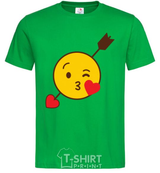 Men's T-Shirt Smile kiss kelly-green фото