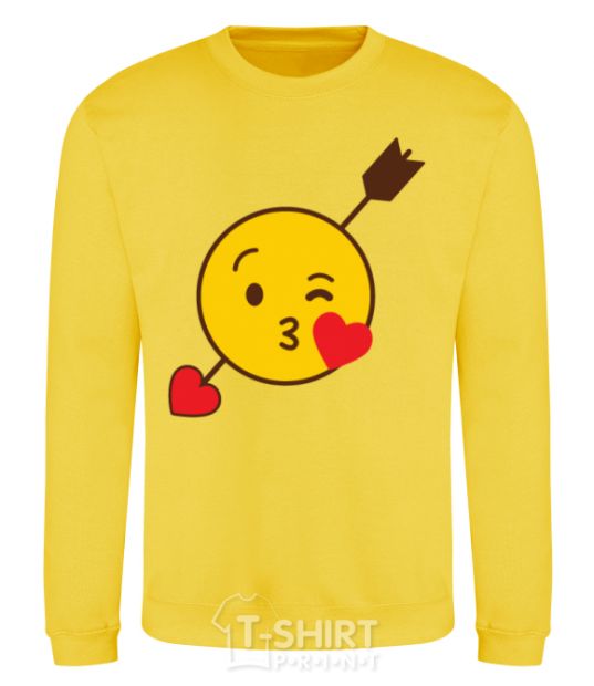 Sweatshirt Smile kiss yellow фото