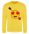 Sweatshirt Smile love yellow фото