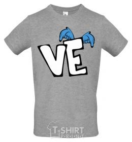 Мужская футболка VE Серый фото