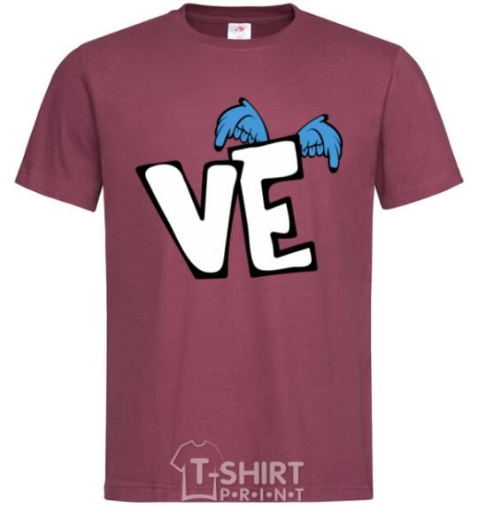 Men's T-Shirt VE burgundy фото