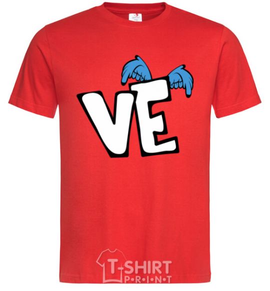 Men's T-Shirt VE red фото