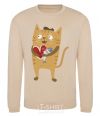 Sweatshirt Lovely cat sand фото