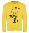 Sweatshirt Amore boy yellow фото