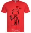 Men's T-Shirt Amore boy red фото