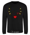 Sweatshirt All you need is love Heart with wings black фото