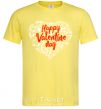 Men's T-Shirt Happy Valentines day cornsilk фото