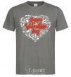 Men's T-Shirt Happy Valentines day dark-grey фото