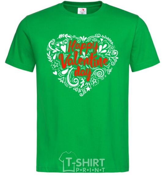 Men's T-Shirt Happy Valentines day kelly-green фото