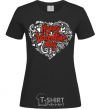 Women's T-shirt Happy Valentines day black фото