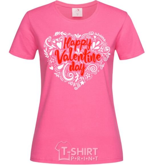 Women's T-shirt Happy Valentines day heliconia фото