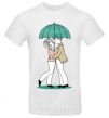 Men's T-Shirt Couple in the rain White фото