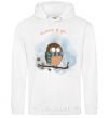 Men`s hoodie Thinking of you White фото