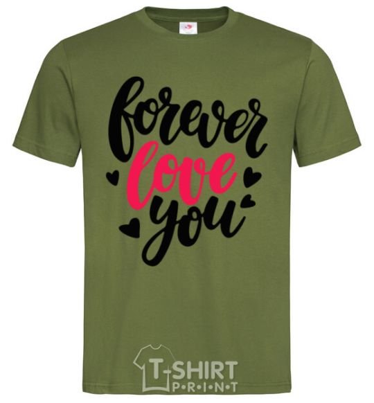 Men's T-Shirt Forever love you millennial-khaki фото