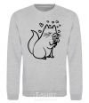 Sweatshirt A kitty in love sport-grey фото