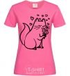 Women's T-shirt A kitty in love heliconia фото
