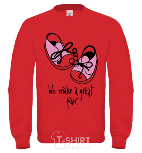 Sweatshirt We make a great pair she yellow фото