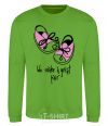 Sweatshirt We make a great pair she orchid-green фото