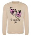 Sweatshirt We make a great pair she sand фото