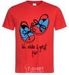 Men's T-Shirt We make a great pair he red фото