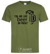 Men's T-Shirt You are like beer on friday millennial-khaki фото