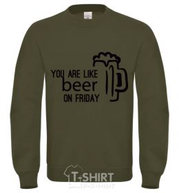 Sweatshirt You are like beer on friday sand фото