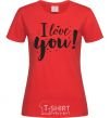 Women's T-shirt I love you Exclusive red фото