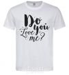 Men's T-Shirt Do you love me White фото