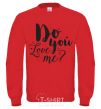 Sweatshirt Do you love me yellow фото